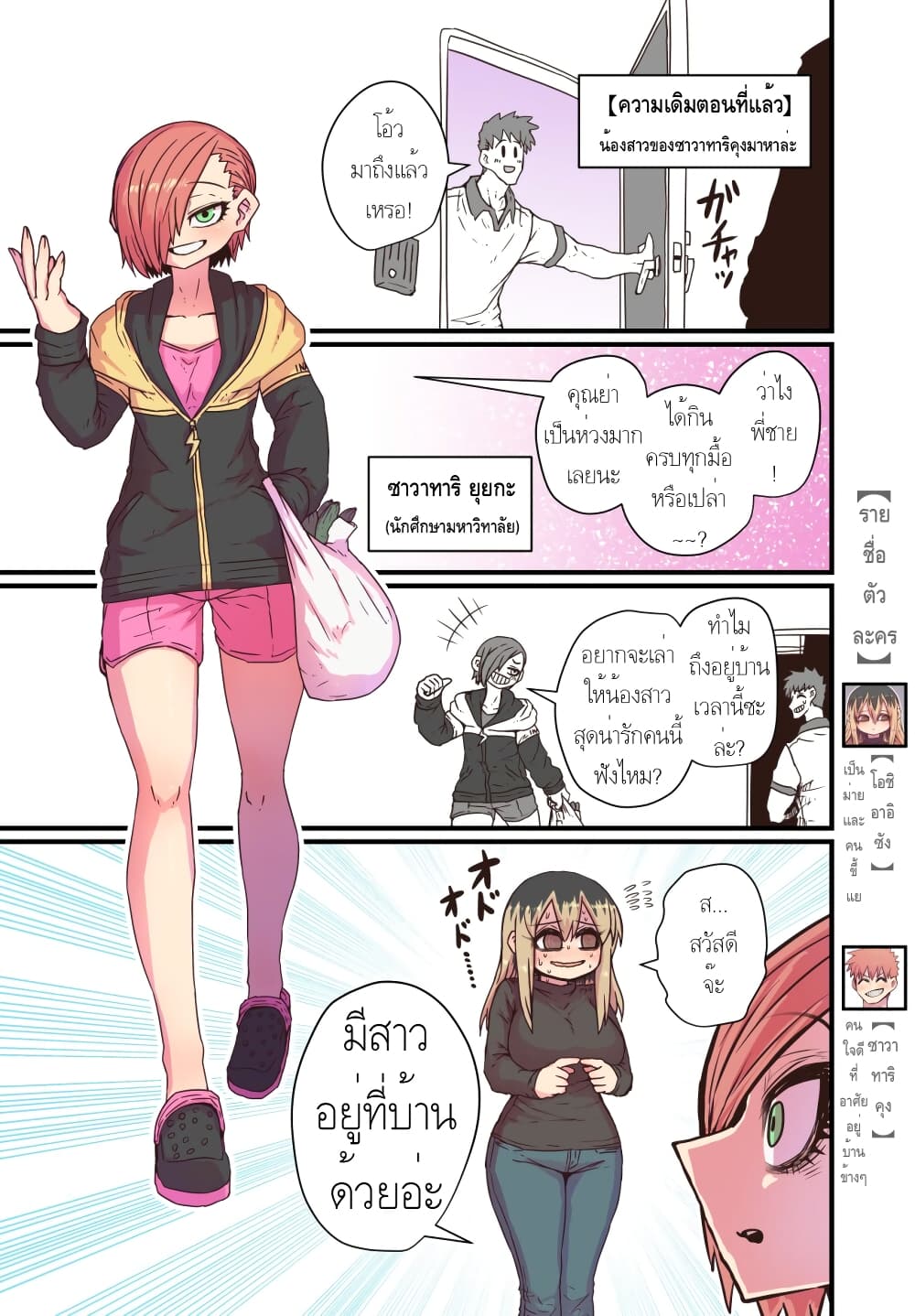 Batsuichi de Nakimushi na Otonari-sanan page 1