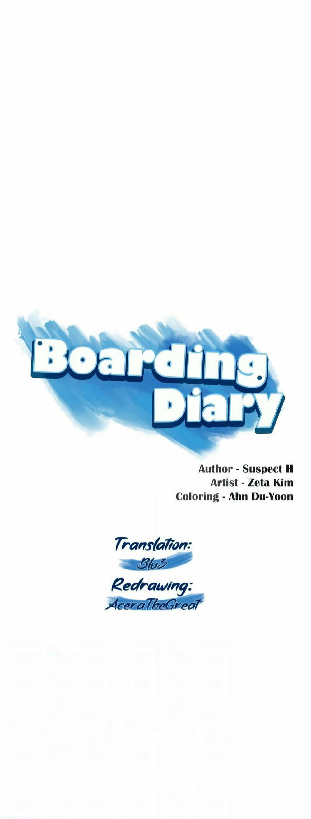 Boarding Diary page 1