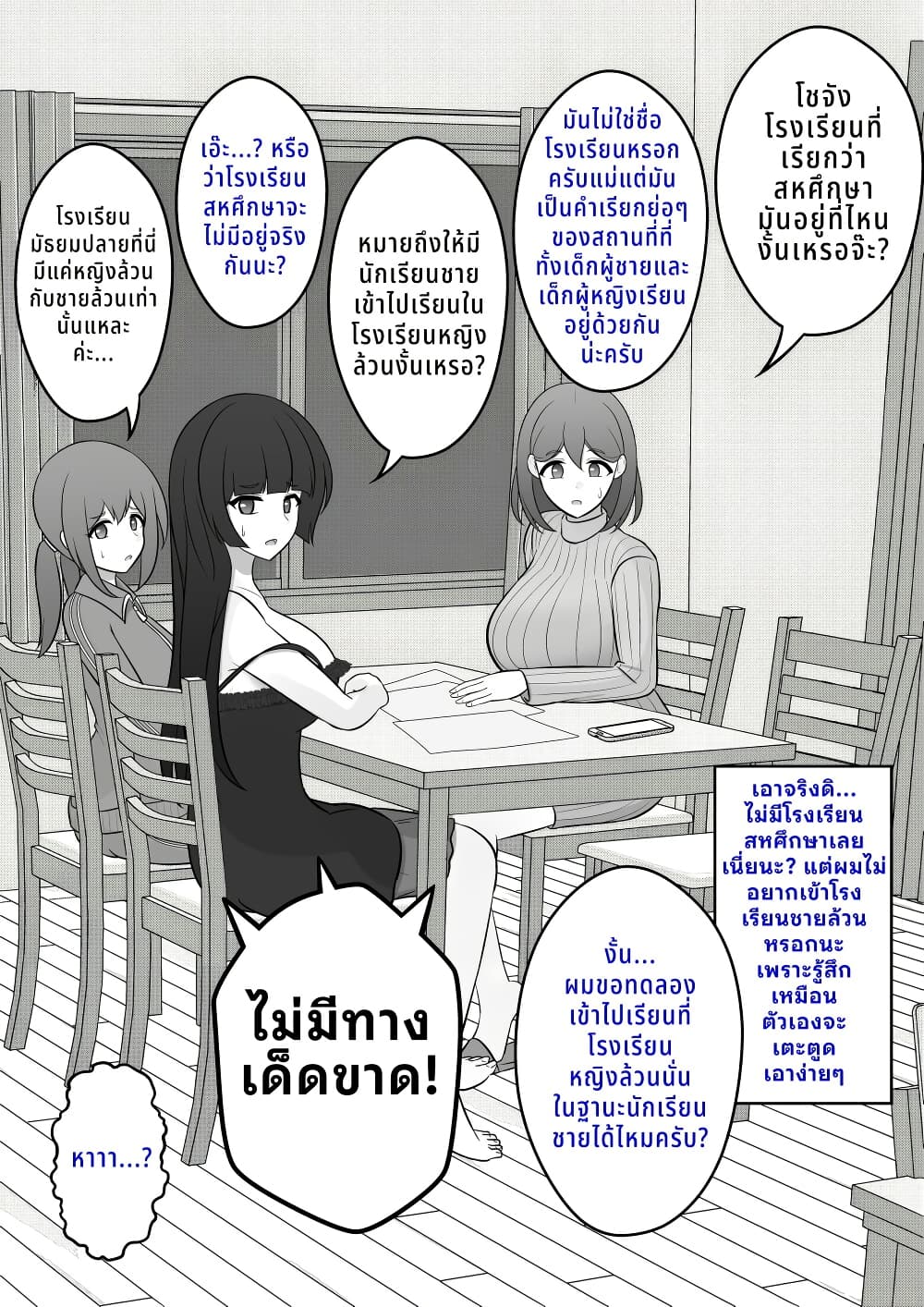 Danjo-hi 1:39 no Heikou Sekai wa Omoi no Hoka Futsuu page 1