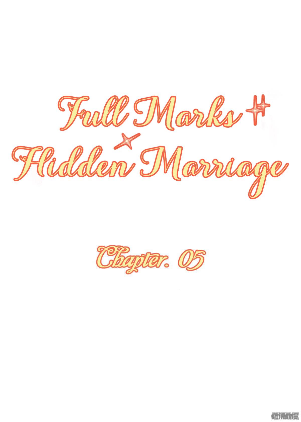 Full Marks, Hidden Marriage page 1