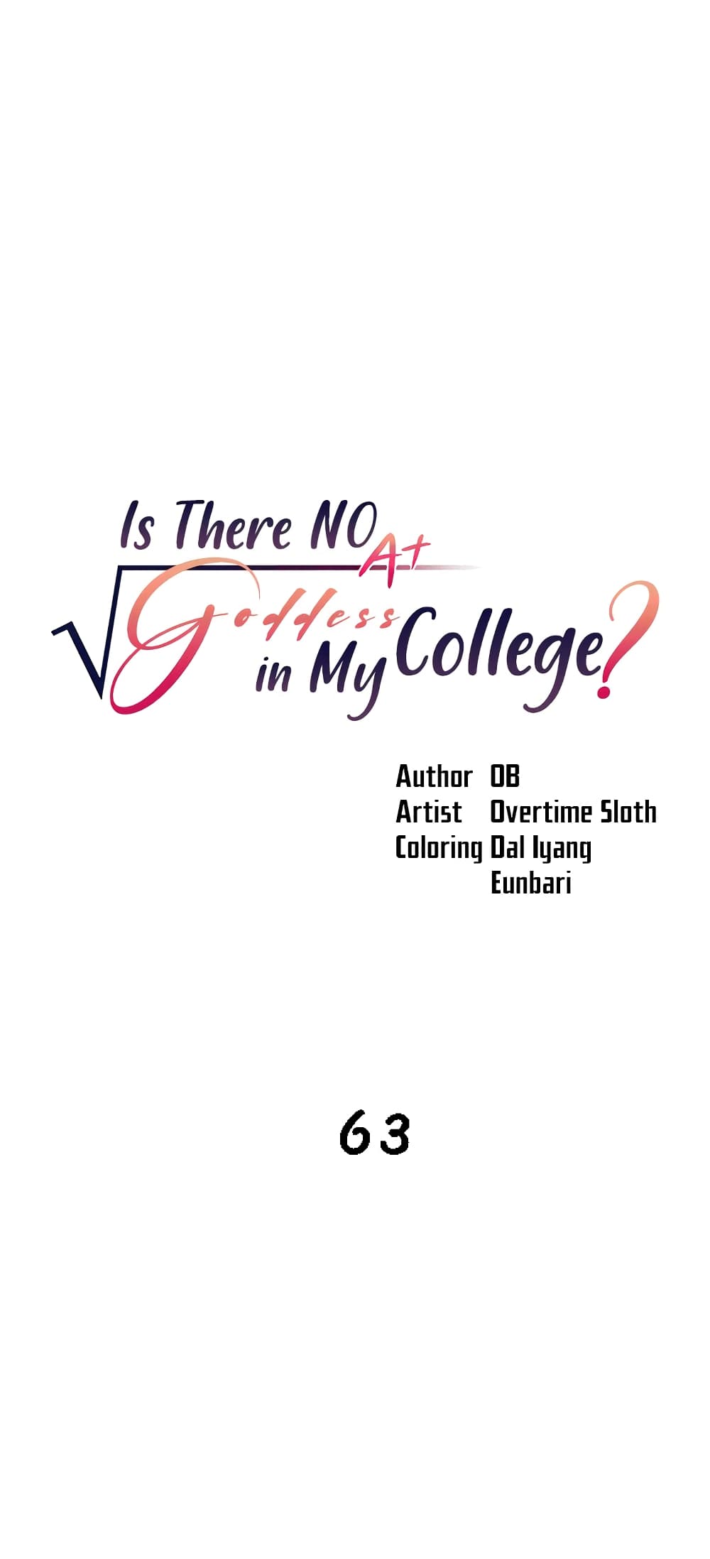 Is There No Goddess in My College? page 1