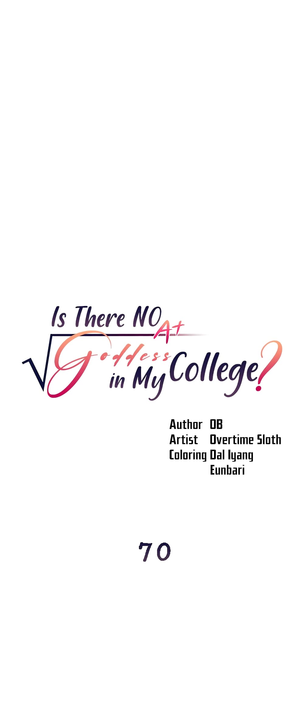 Is There No Goddess in My College? page 1