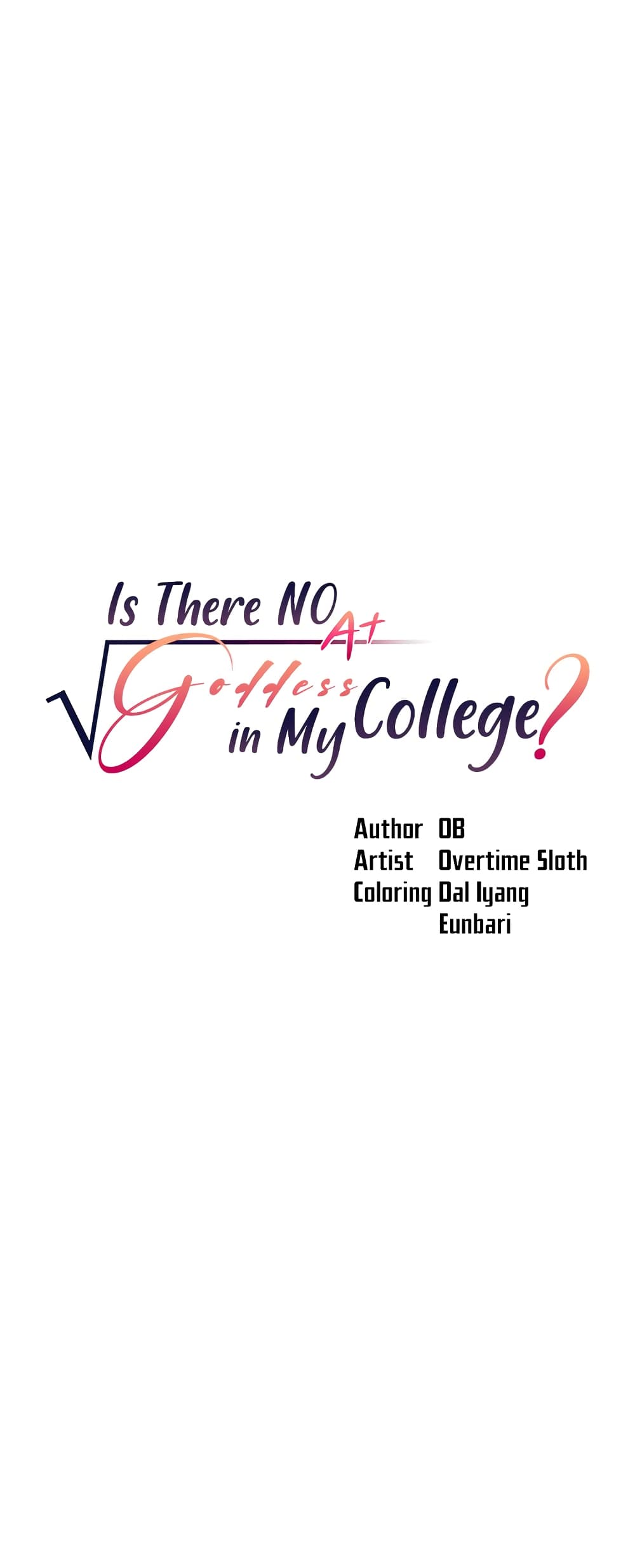Is There No Goddess in My College? page 1