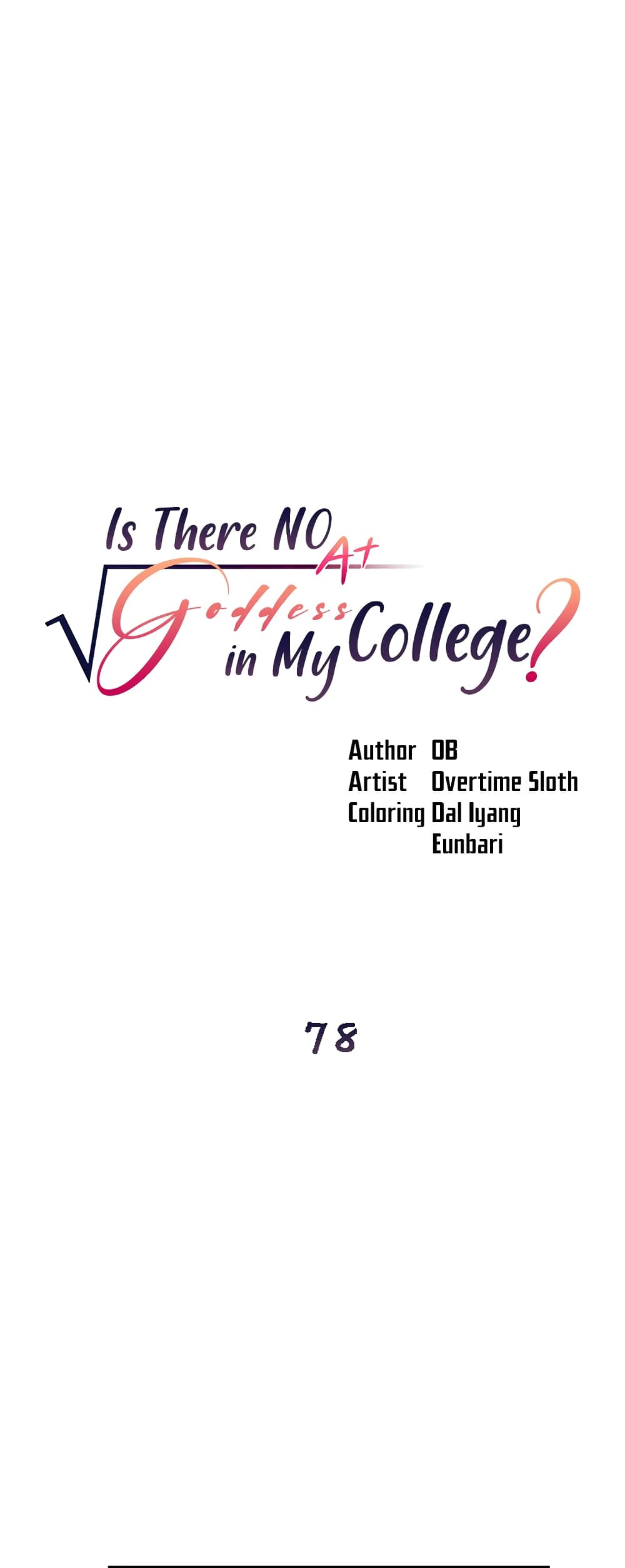 Is There No Goddess in My College? page 1