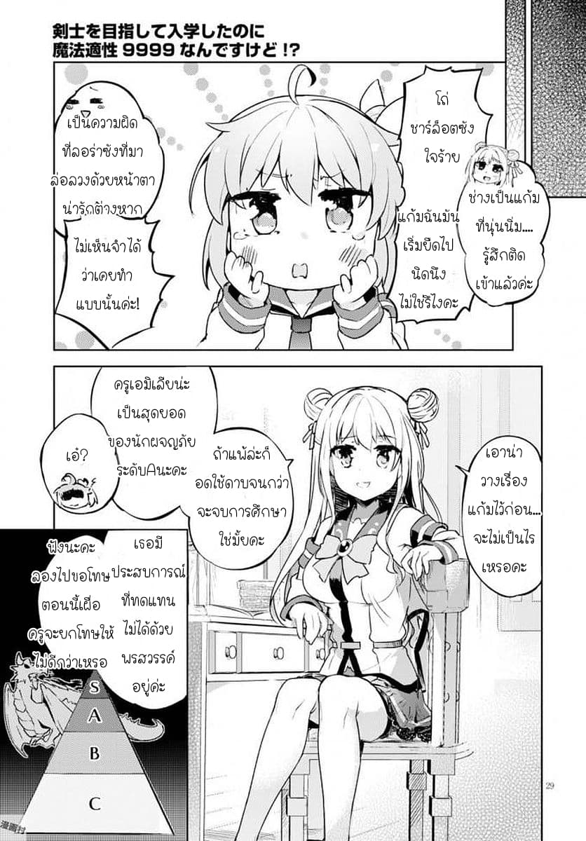 Kenshi o Mezashite Nyugaku Shitanoni Maho Tekisei 9999 Nandesukedo!? page 29