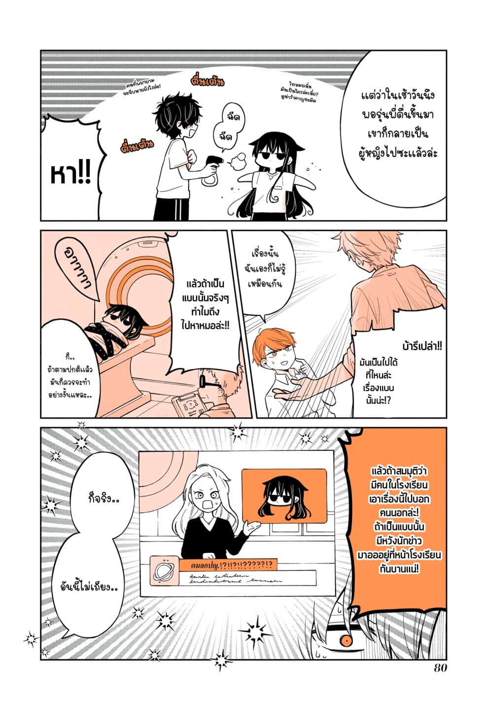 Mendoku Sagari Danshi ga Asa Okitara Onnanoko ni Natte Ita Hanashi page 14