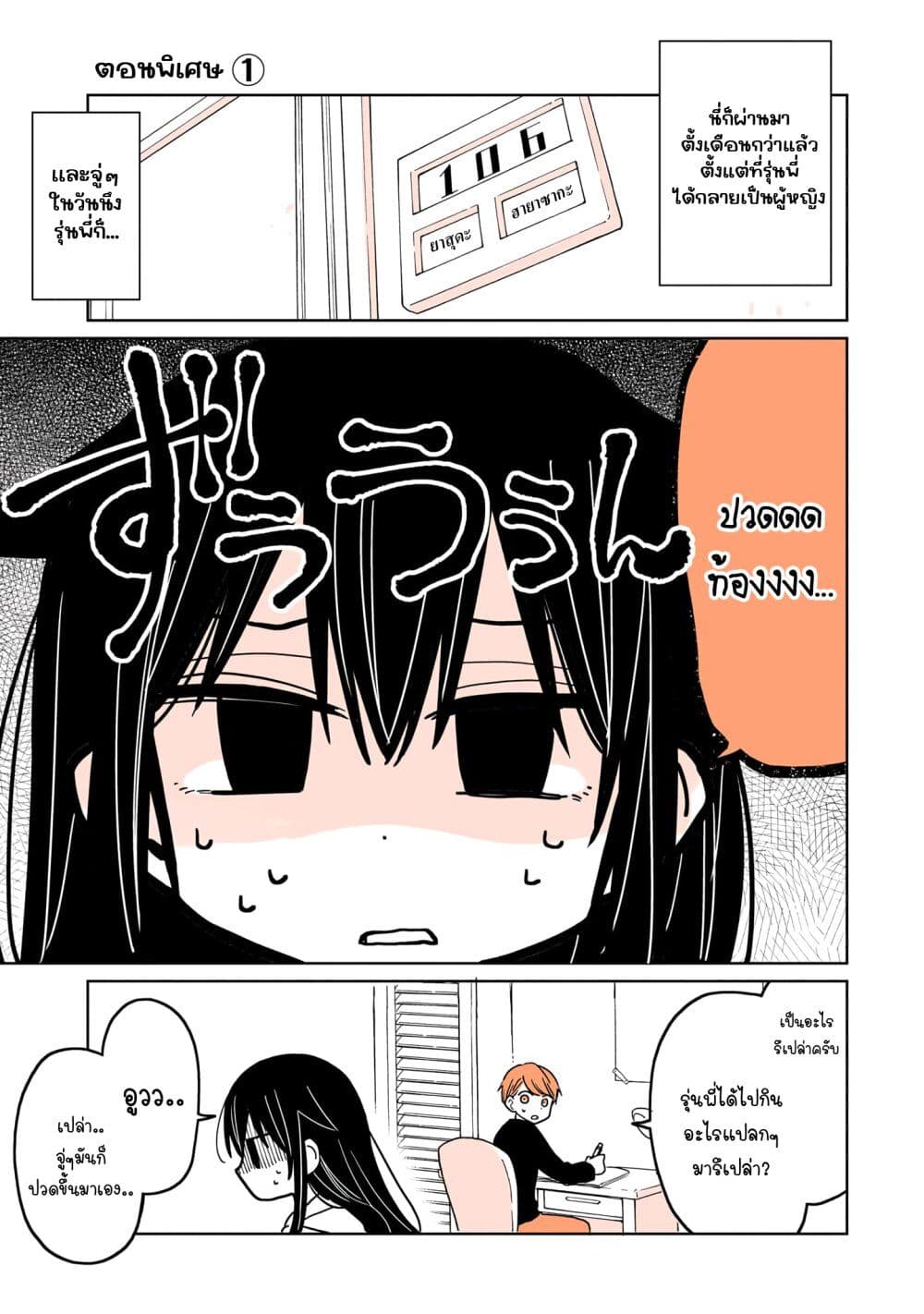 Mendoku Sagari Danshi ga Asa Okitara Onnanoko ni Natte Ita Hanashi page 1
