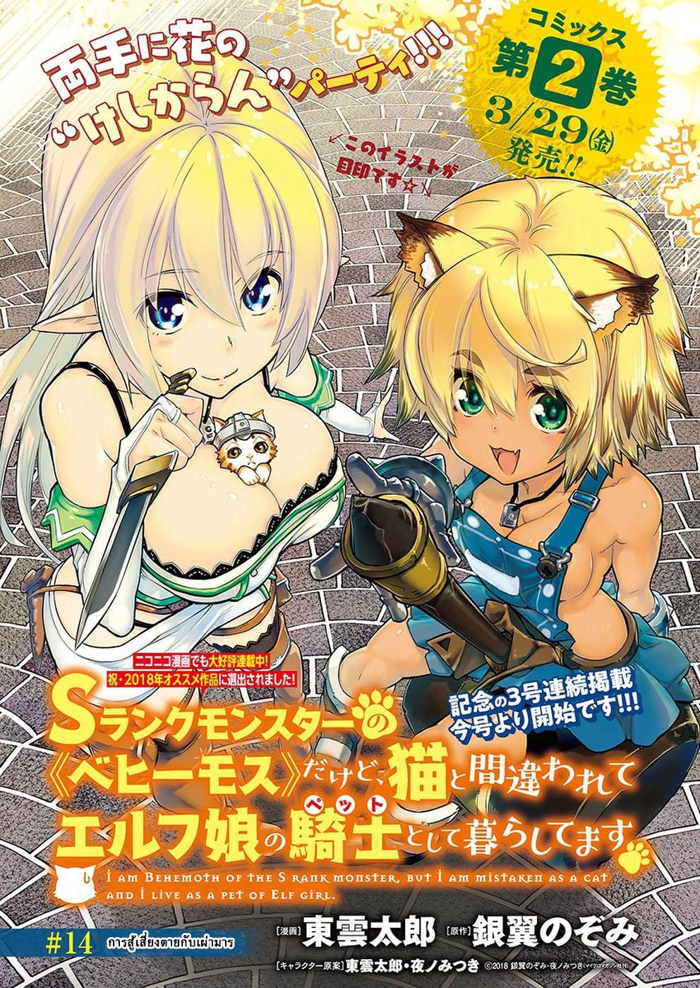 S-Rank Monster no 《Behemoth》 Dakedo, Neko to Machigawarete Erufu Musume no Kishi(Pet) Toshite Kurashitemasu page 1
