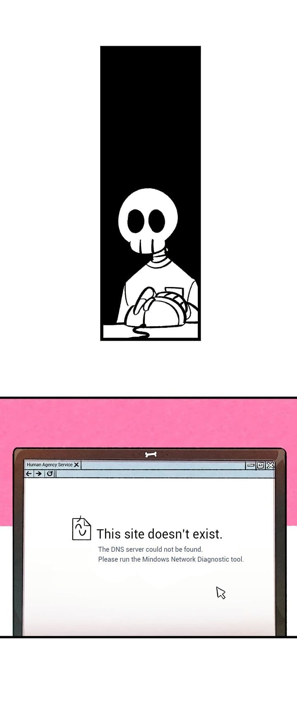 The Skeleton Becomes a Cat Dad page 8