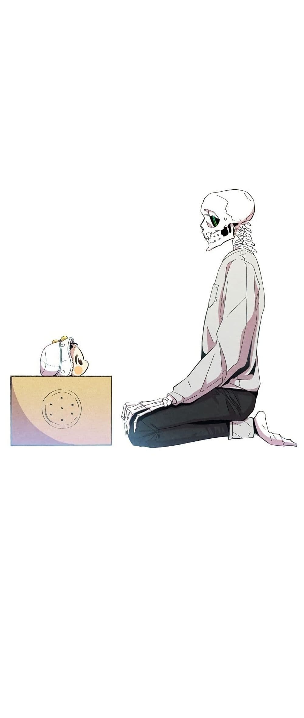 The Skeleton Becomes a Cat Dad page 16