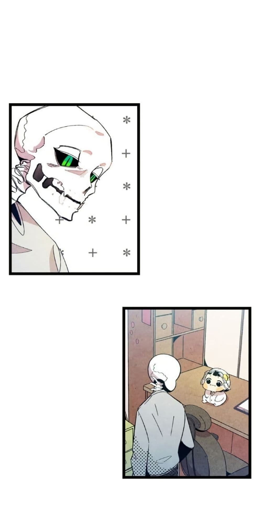 The Skeleton Becomes a Cat Dad page 14