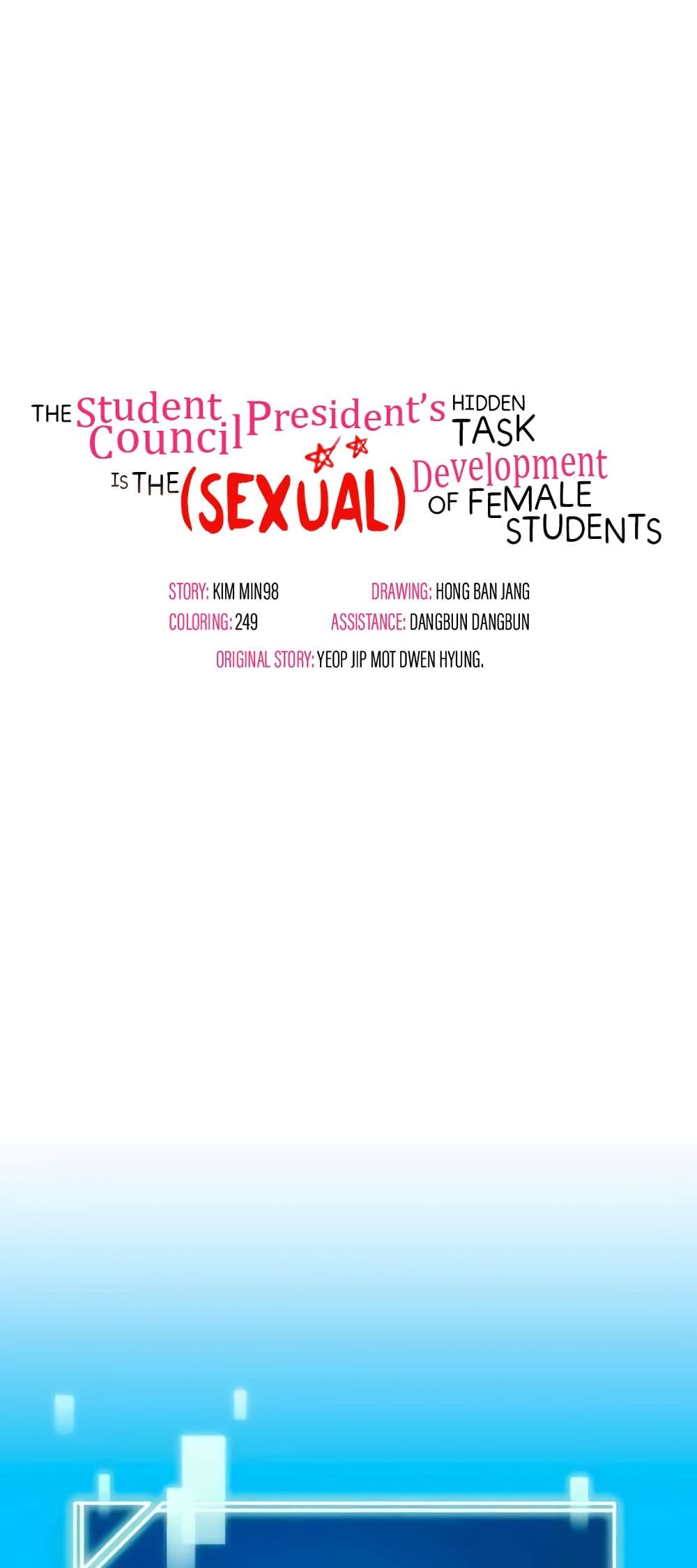 The Student Council President’s Hidden Task page 1