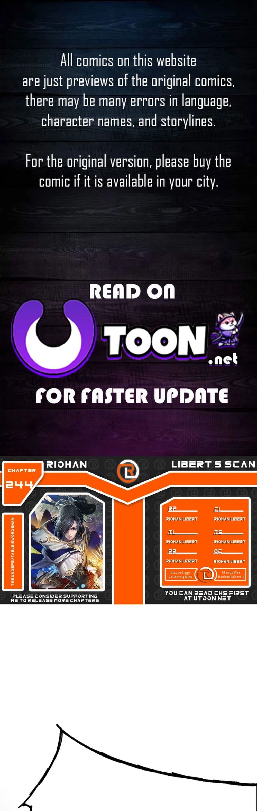 The Undefeatable Swordsman page 1