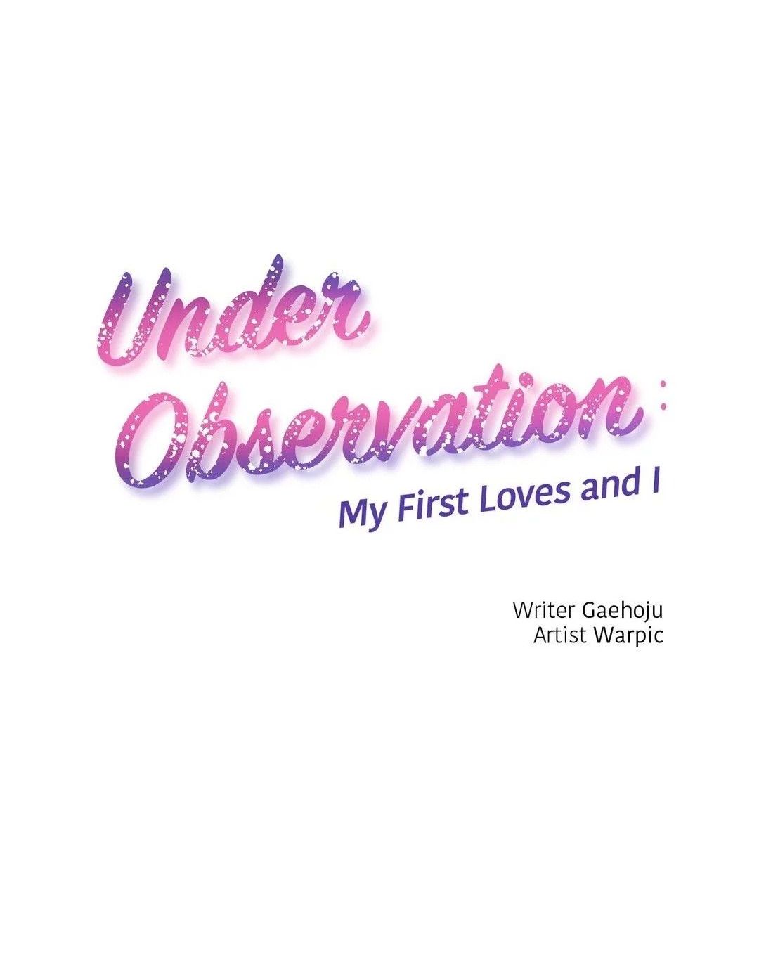 Under Observation: My First Loves and I page 1