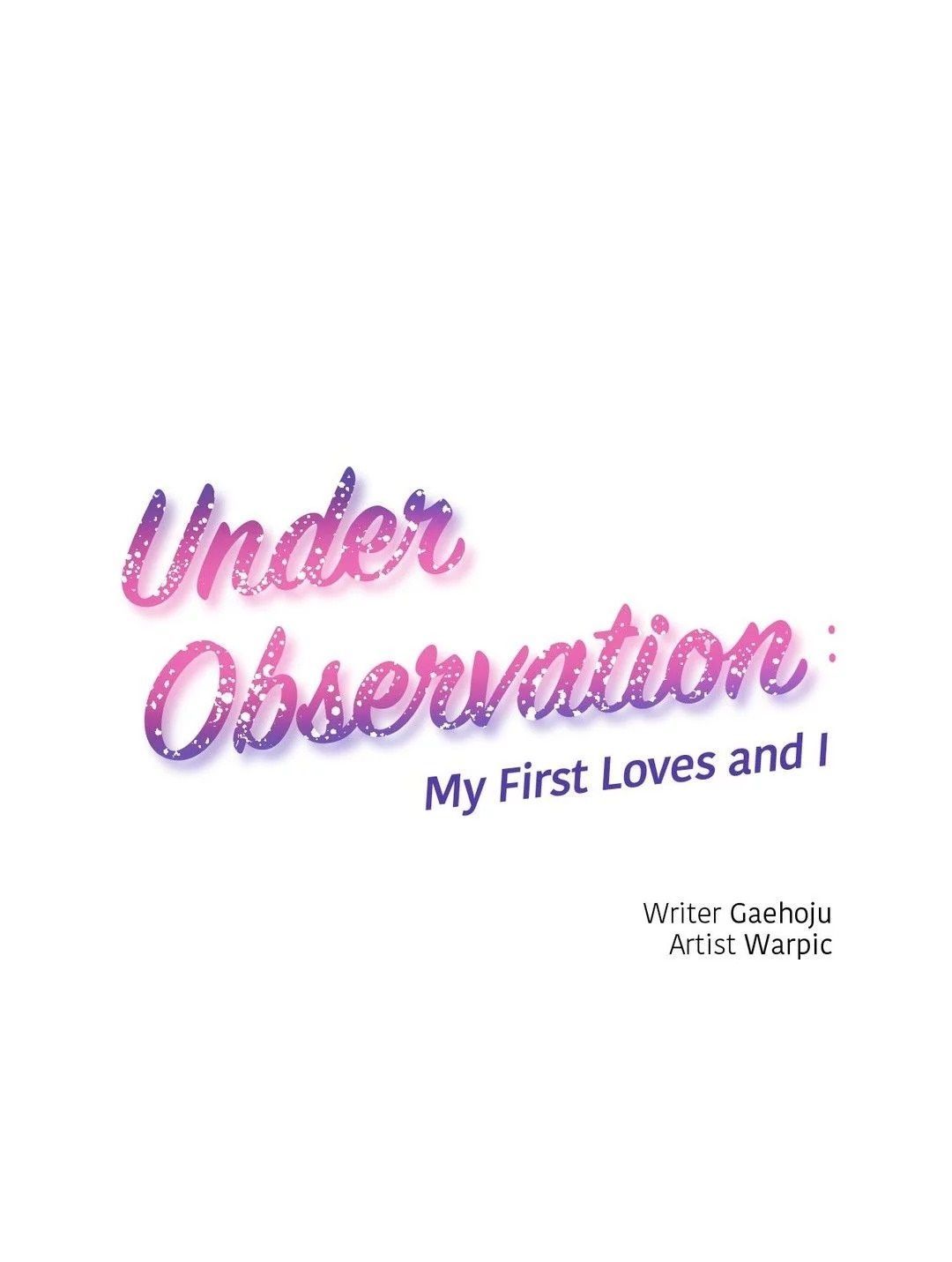 Under Observation: My First Loves and I page 1
