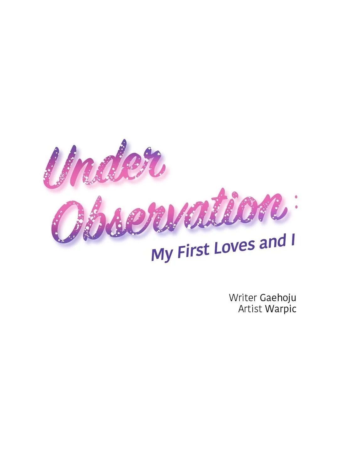 Under Observation: My First Loves and I page 1