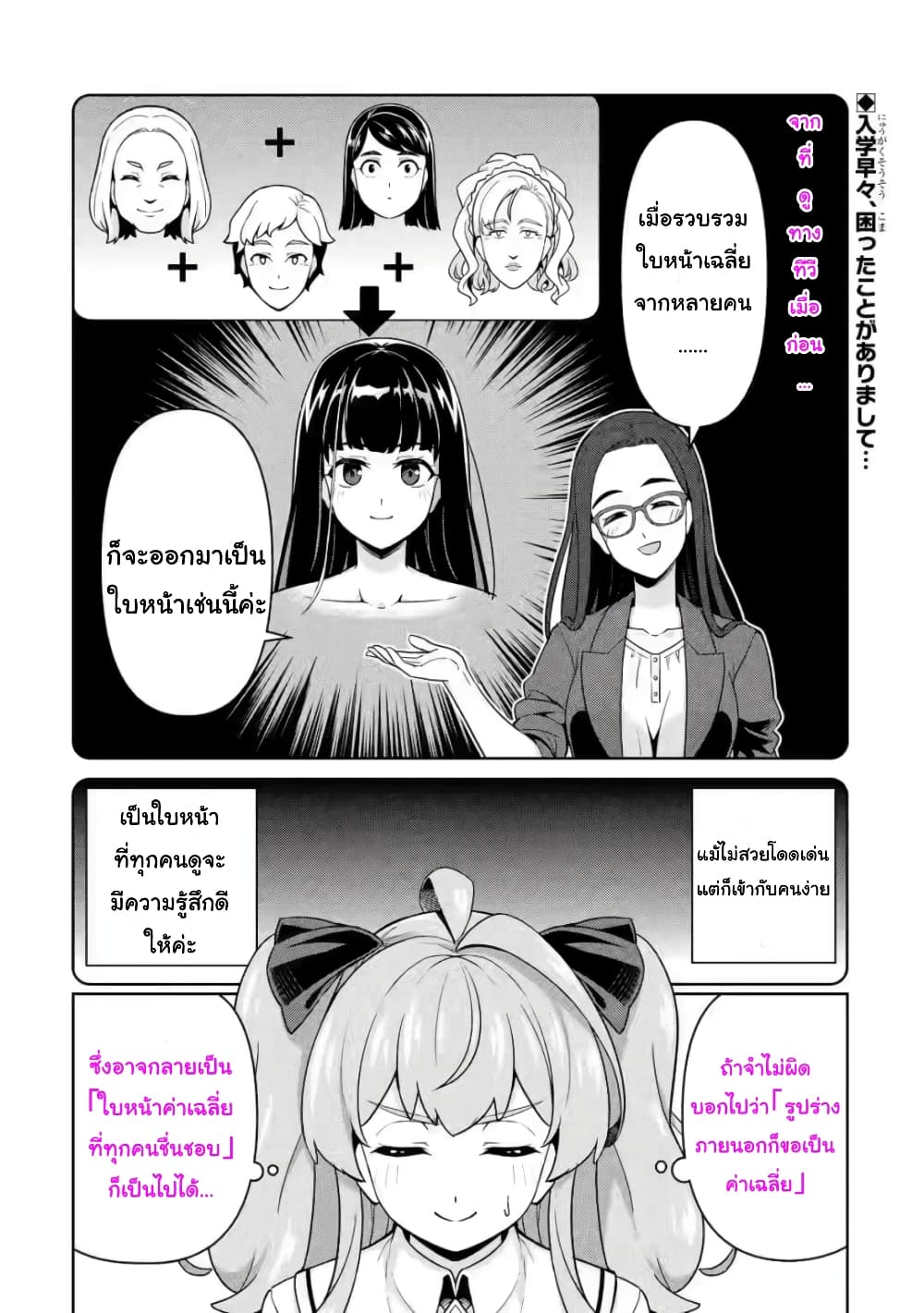 Watashi, Nouryoku wa Heikinchi de tte Itta yo ne! (ฉบับวาดใหม่) page 1
