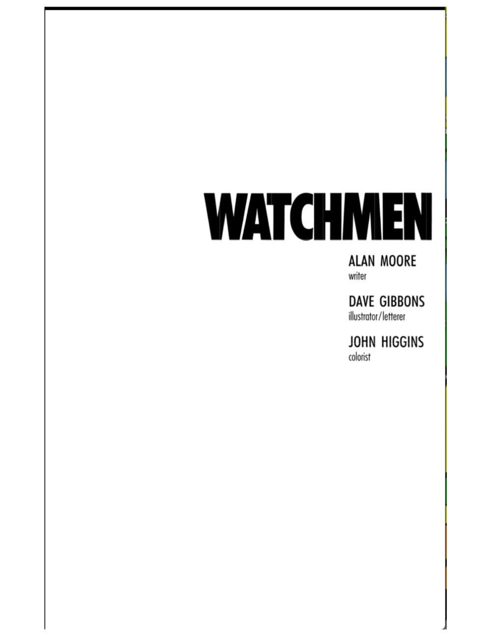 Watchmen page 2